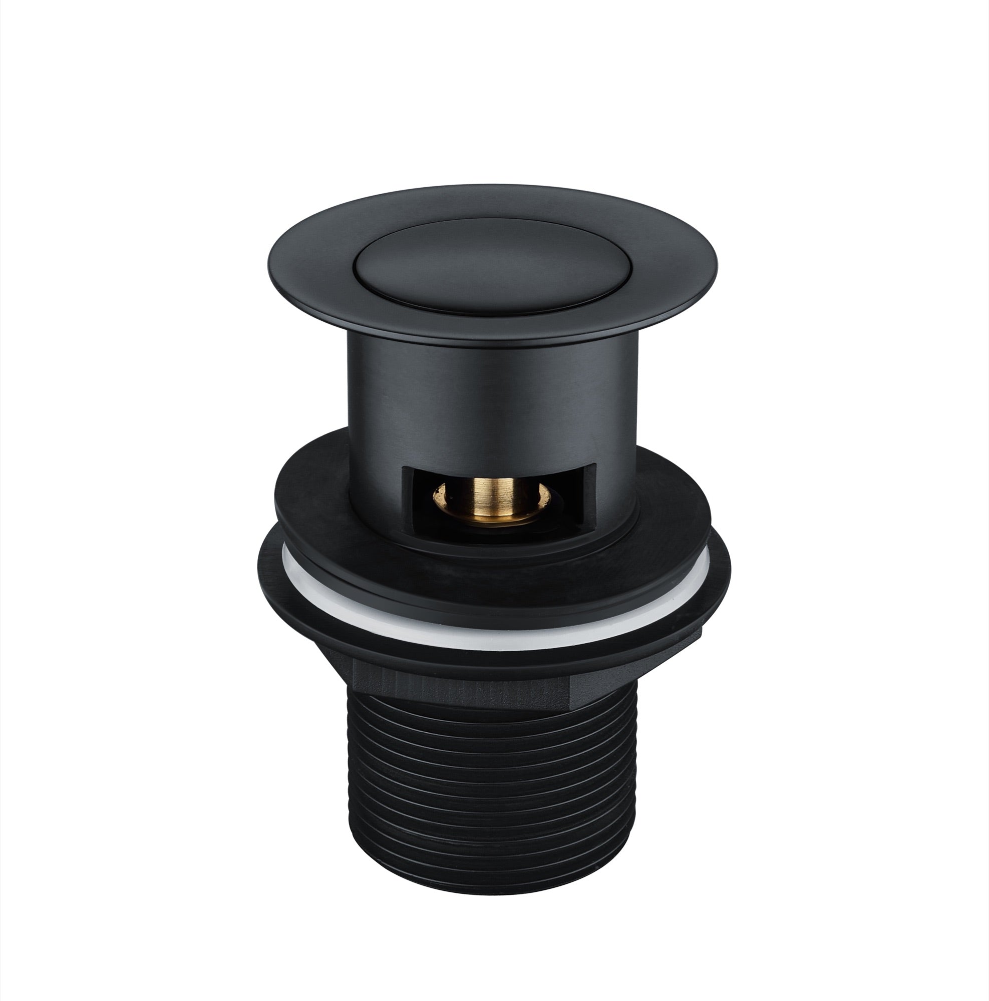 Slotted Sprung Basin Waste - Matt Black (RA8267)